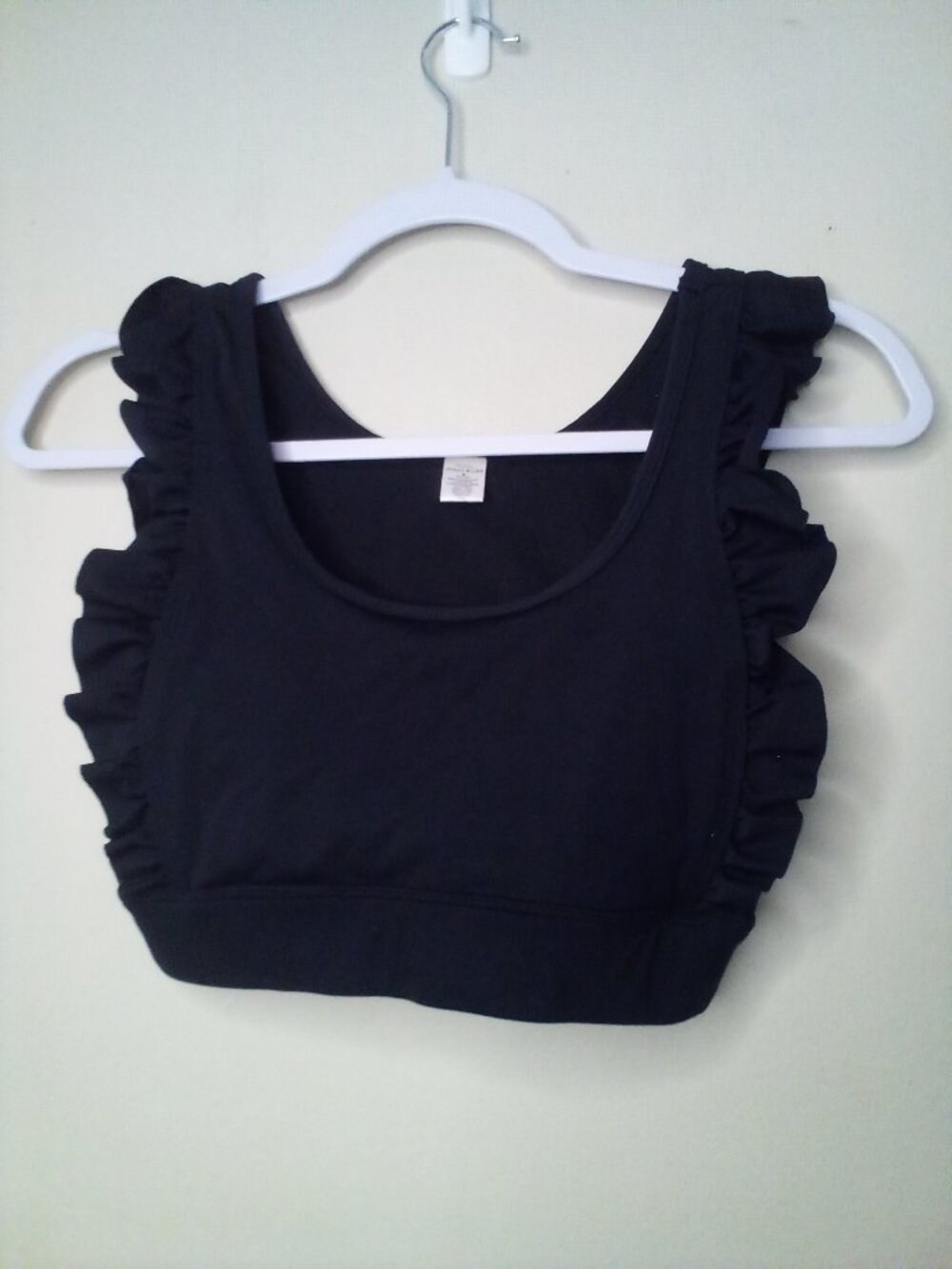 Ocean Blues Swim Top Women S Sporty Ruffle Black